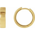 14K Yellow Gold Hinged 20 mm Hoop Earrings