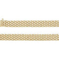 14K Yellow Gold 10.25 mm Panther 17" Chain