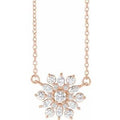 14K Rose Gold 1/2 CTW Natural Diamond Vintage-Inspired 16" Necklace