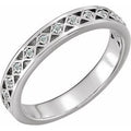 14K White Gold 1/8 CTW Natural Diamond Stackable Ring