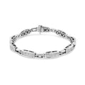 14K White Gold 2.00 Cttw Invisble-Set Princess Diamond Link Bracelet (I1-I2 Clarity, I-J Color) - 7.25"