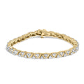14K Yellow Gold Round-Cut Diamond Bracelet (4.00 cttw, H-I Color, I1-I2 Clarity)
