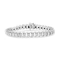 .925 Sterling Silver 1/4 Cttw Miracle Set Round Diamond Composite Open Linked Composite Line Bracelet (I-J Color, I3-Promo