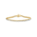 10K Yellow Gold 4.0 Cttw Lab Grown Diamond Tennis Bracelet
