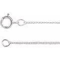 Sterling Silver 1 mm Curb 24" Chain