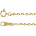 10K Yellow Gold 1.7 mm Cable 20" Chain