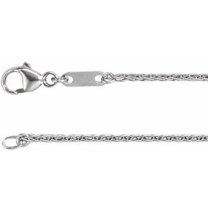Platinum 1.2 mm Wheat 20" Chain