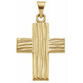14K Yellow Gold The Rugged Cross® Pendant
