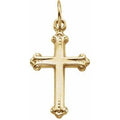 14K Yellow Gold Cross Pendant
