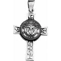 Sterling Silver U.S. Navy Cross 24" Necklace