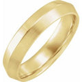 10K Yellow Gold 5 mm Comfort-Fit Knife Band Size 9