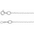 Sterling Silver 1.1 mm Cable 22" Chain