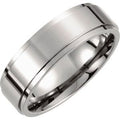 Titanium 7 mm Stepped-Edge Comfort-Fit Band Size 9