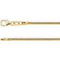 14K Yellow Gold 1.5 mm Round Snake 20" Chain