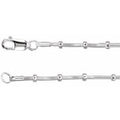 Sterling Silver 1 mm Beaded Snake 20" Chain
