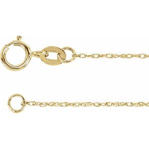14K Yellow Gold-Filled 1 mm Rope 14" Chain
