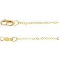 14K Yellow Gold-Filled 1.3 mm Flat Cable 24" Chain