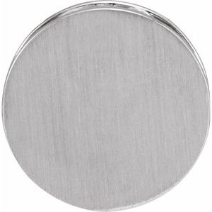 Sterling Silver Engravable Disc Pendant