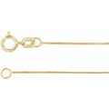 14K Yellow Gold .55 mm Box 24" Chain