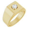 14K Yellow Gold 3/8 CTW Natural Diamond Ring