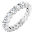 14K White Gold 1 7/8 CTW Natural Diamond Eternity Band Size 7