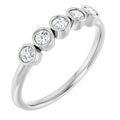 14K White Gold 1/3 CTW Natural Diamond Five-Stone Ring