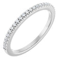 14K White Gold 1/8 CTW Natural Diamond Anniversary Band