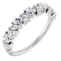 14K White Gold 3/8 CTW Natural Diamond Anniversary Band