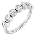 14K White Gold 3/8 CTW Natural Diamond Anniversary Band