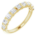 14K Yellow Gold 9/10 CTW Natural Diamond Anniversary Band