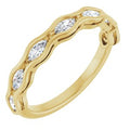 14K Yellow Gold 1/2 CTW Natural Diamond Anniversary Band