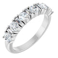 14K White Gold 1 CTW Natural Diamond Anniversary Band