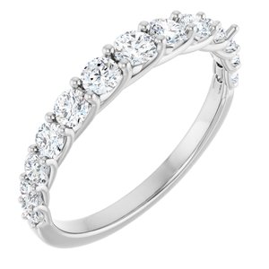 14K White Gold 3/4 CTW Lab-Grown Diamond Anniversary Band