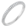 14K White Gold 1/3 CTW Natural Diamond Anniversary Band