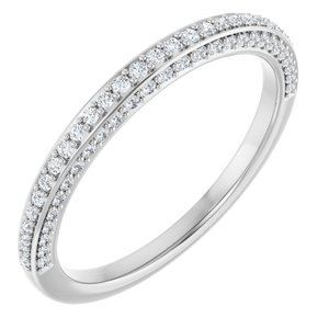 14K White Gold 1/3 CTW Natural Diamond Anniversary Band