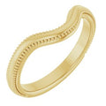 14K Yellow Gold Vintage-Inspired Matching Band