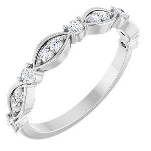 14K White Gold 1/3 CTW Lab-Grown Diamond Anniversary Band