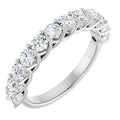 14K White Gold 1 CTW Lab-Grown Diamond Anniversary Band