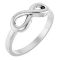 14K White Gold Infinity-Inspired Ring