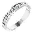 14K White Gold 1/4 CTW Natural Diamond Eternity Band Size 7