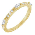 14K Yellow Gold 3/8 CTW Lab-Grown Diamond Anniversary Band