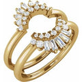 14K Yellow Gold 1/2 CTW Natural Diamond Ring Guard