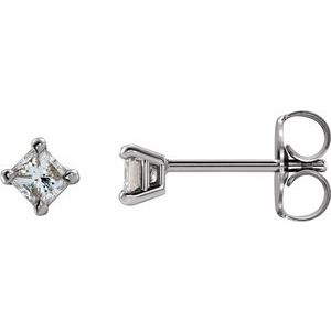14K White Gold 1/3 CTW Natural Diamond Earrings