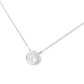 AGS Certified 10K White Gold 1/5 Cttw Diamond Solitaire Necklace