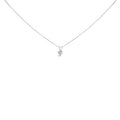 14K White Gold 3-Prong Set Heart Shaped Solitaire Diamond 18" Pendant Necklace (H-I Color, VS2-SI1 Clarity)