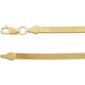 14K Yellow Gold 2.8 mm Flexible Herringbone 24" Chain