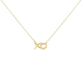 Gold Vermeil Diamond Accent "XO" Necklace