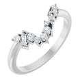 14K White Gold 1/6 CTW Natural Diamond Matching Band