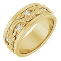 14K Yellow Gold 1/4 CTW Natural Diamond Band Size 7
