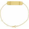 18K Yellow Gold-Plated Sterling Silver Engravable Medical Identification 6 1/2-7 1/2" Bracelet